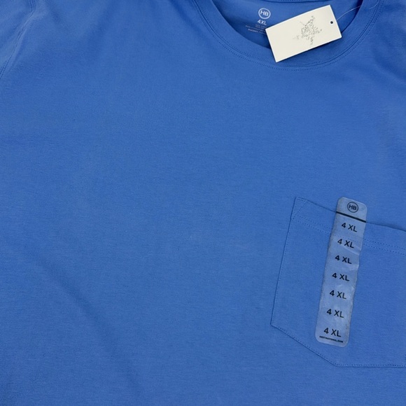 HB Men’s Big And Tall Basic Blue Tee Size 4XL NWT - Picture 4 of 9